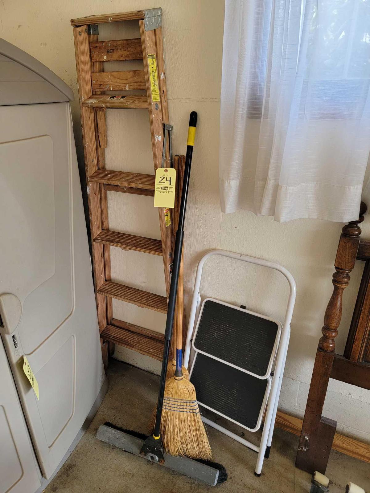 Step Ladders and Brooms