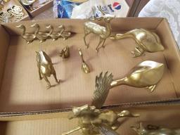 Brass horses, ducks, bulls, pegasus