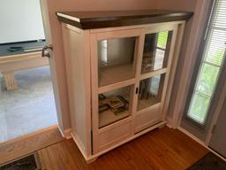 Sliding glass door cabinet