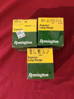 3 boxes of Remington Express 410.