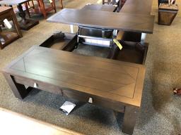 Ashley Furniture lift table on casters