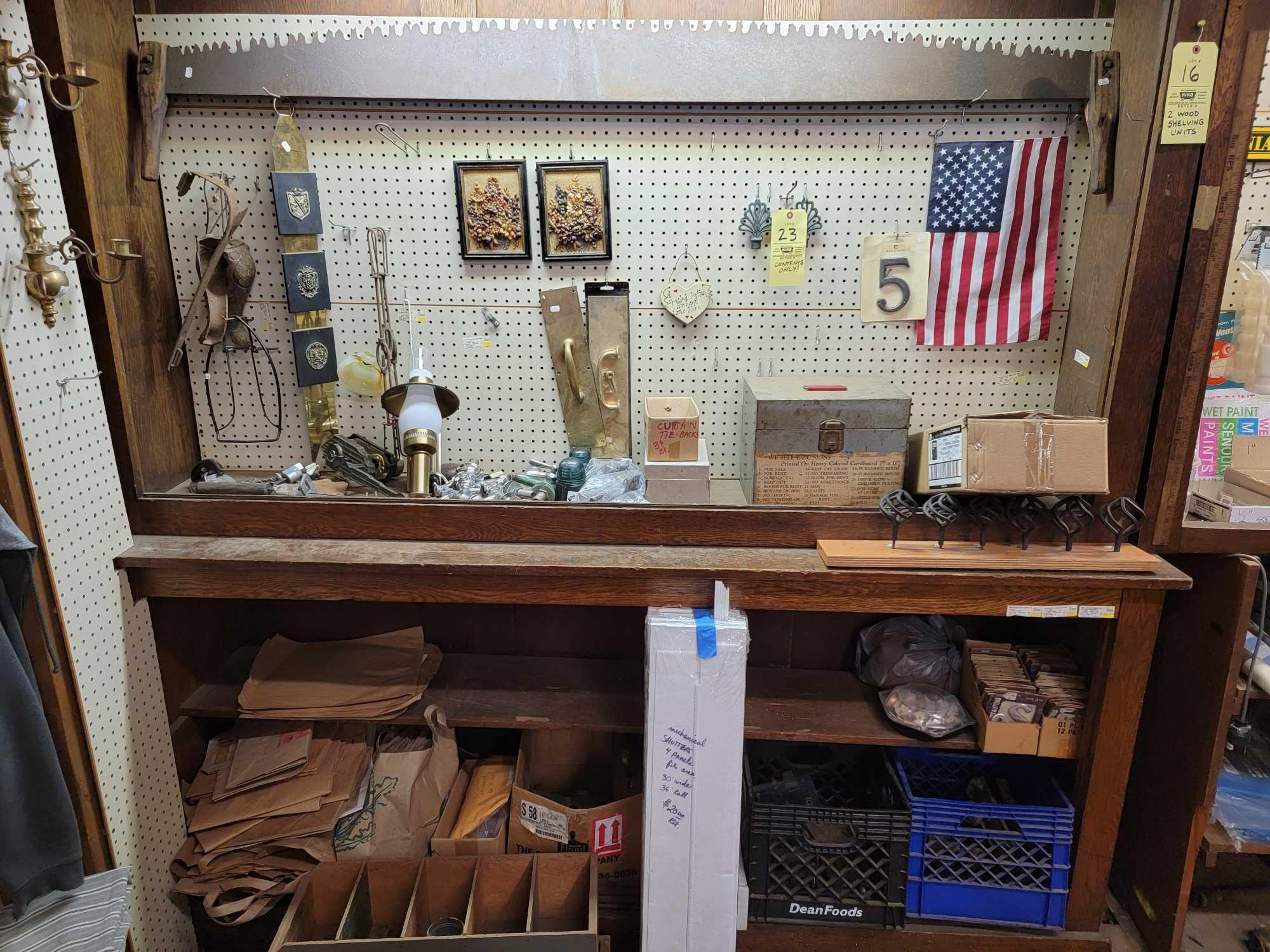 Large Saw, Door Handles, Hardware, Contents