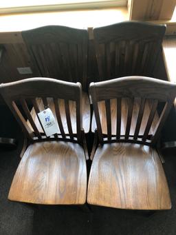 Oak Table and (4) Oak Chairs