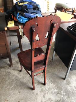 Oriental high back chair