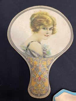 Early advertising paper fans