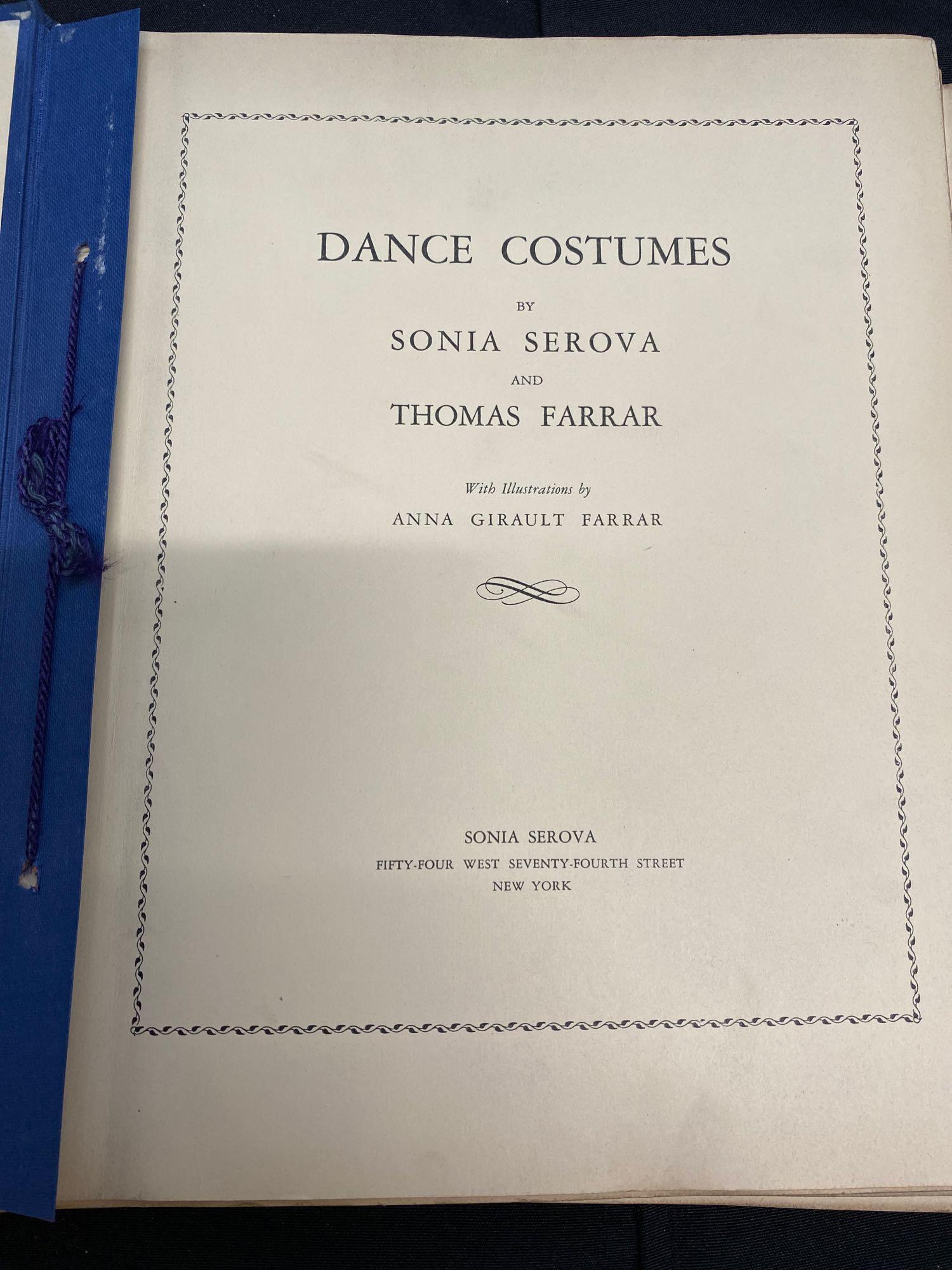 1928 Dance Costumes by Sonia Sevova & Thomas Farrar book