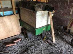 John Deere 80 lawn cart with home made leaf collector system