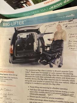 Bruno curb sider transportation lift for vehicles, works well