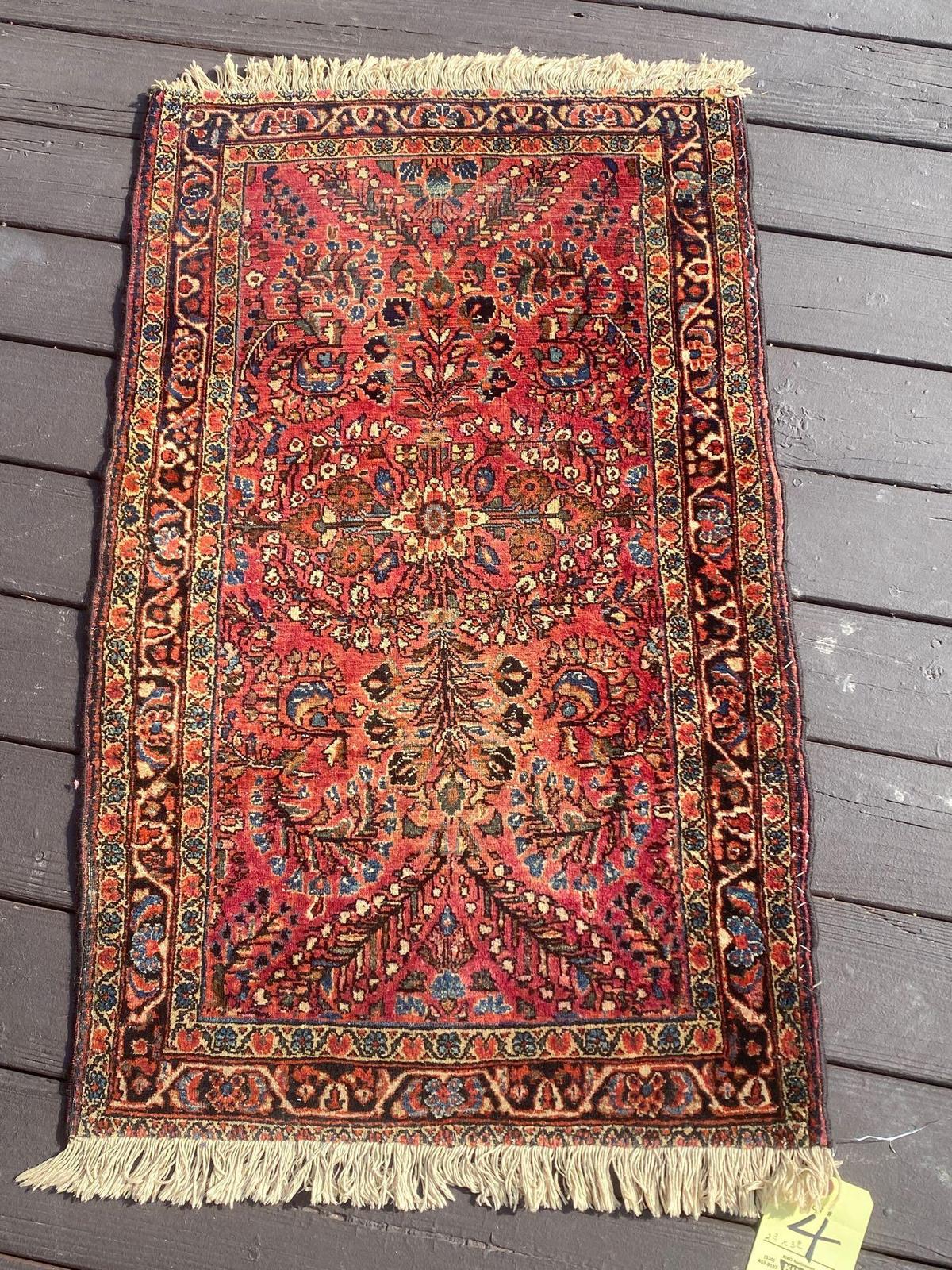 Oriental handmade rug, 2.2 x 3.8