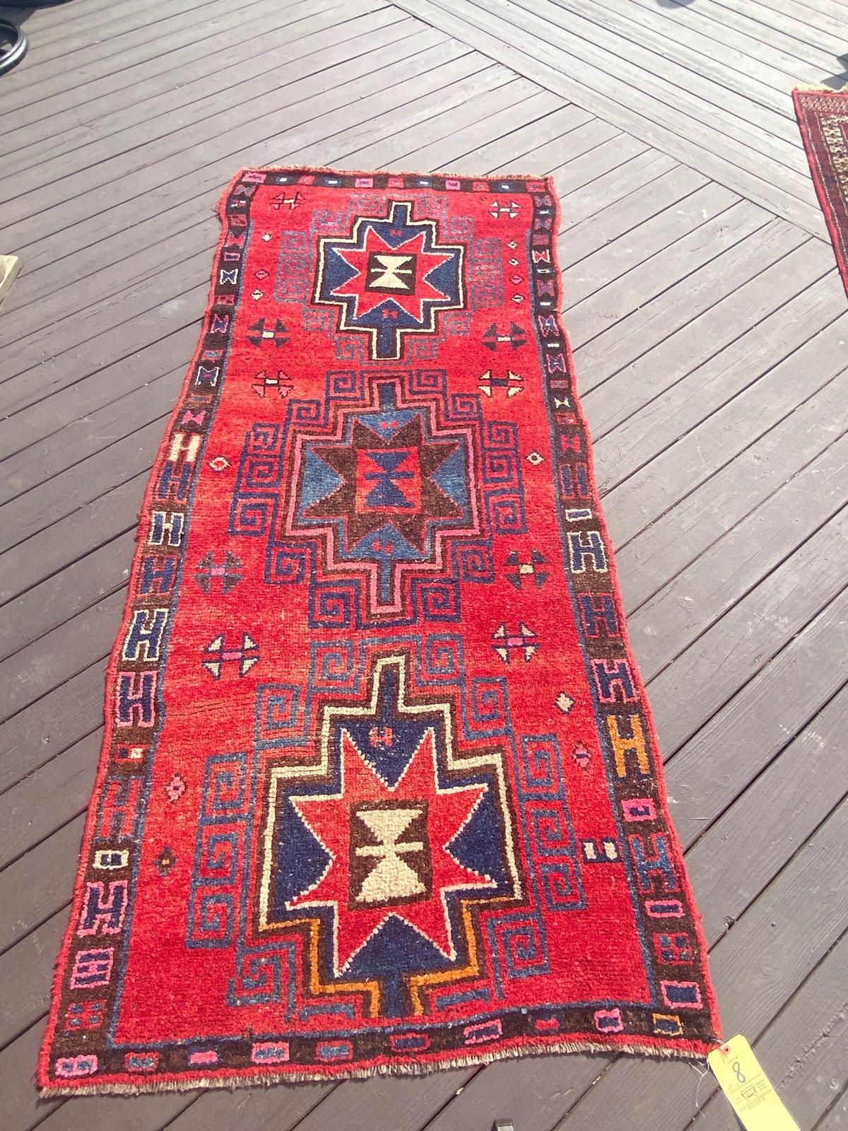 Persian handmade rug, 8.9 x 4