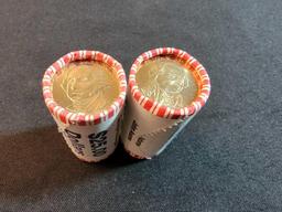 (2) Rolls Presidential Dollars