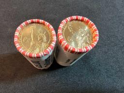 (2) Rolls Presidential Dollars