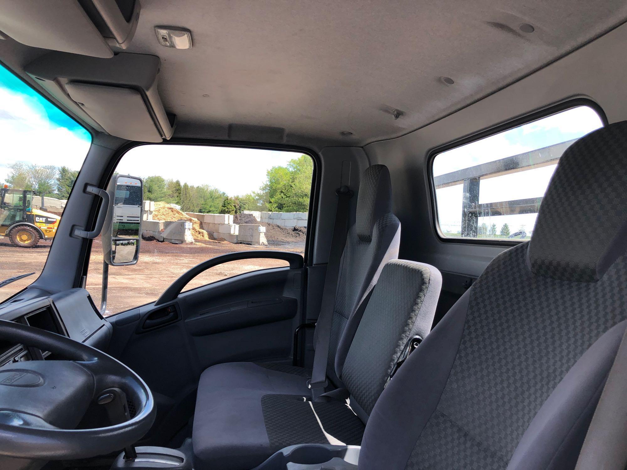 2013 Isuzu cabover flatbed truck with 50,774 miles