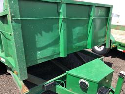 2004 Moritz 9950 GVW dump trailer, ramps, 12 ft.