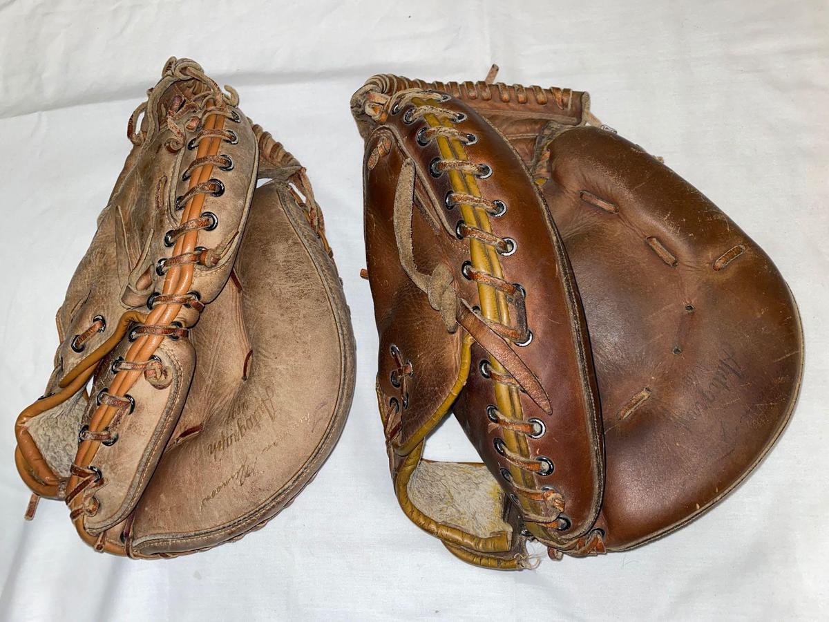 (2) MacGregor "Thurman Munson" model catcher's mitts.