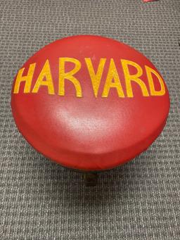 Harvard barrel stool on casters