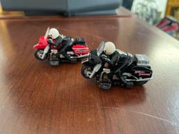 Tyco Slot Cars with Track, Harley Davidson