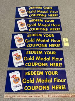5 Betty Crocker Gold Medal Flour Store Advertising Posters