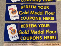 5 Betty Crocker Gold Medal Flour Store Advertising Posters