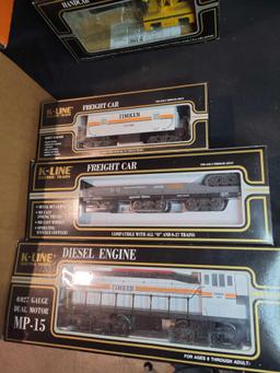 K line classic collectors Timken freight set w/ Timken 1899 diesel engine, 4 cars..