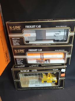 K line classic collectors Timken freight set w/ Timken 1899 diesel engine, 4 cars..