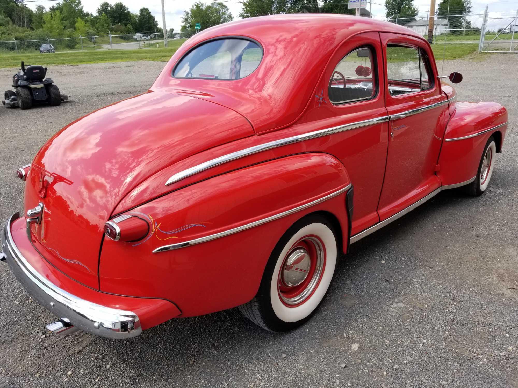 1947 Ford Streetrod, vin 799A1728720, new fuel tank, battery, runs, 12v system, nicely restored,