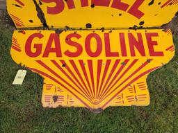 Shell Gasonline - 2 Pc Enamel Sign