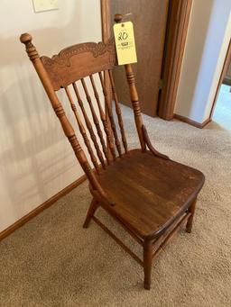 Early pressed-back chair