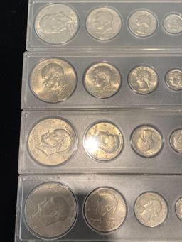6 Coin Year Set 1972, '74, '77, '78