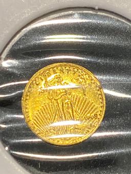 1908 Miniature .999 Gold Coin