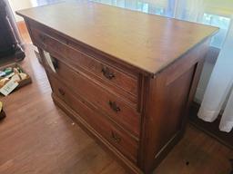 Victorian 3 drawer dresser 43 inches wide