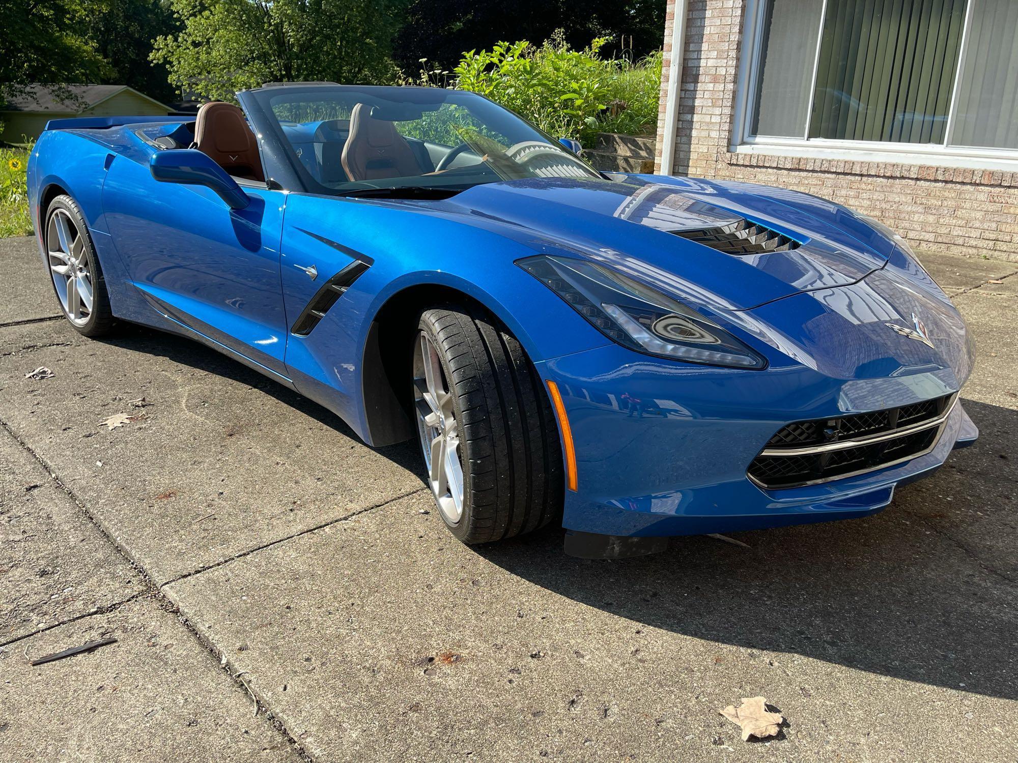 2016 Chevrolet Corvette Stingray, 6 speed stick shift, one owner 4,800 actual miles