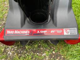 Yard Machines 3.5hp 21-inch snow blower