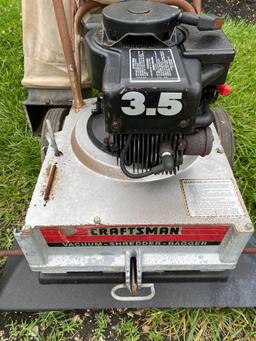 Craftsman 25-inch vacuum, shredder, bagger, 3.5hp