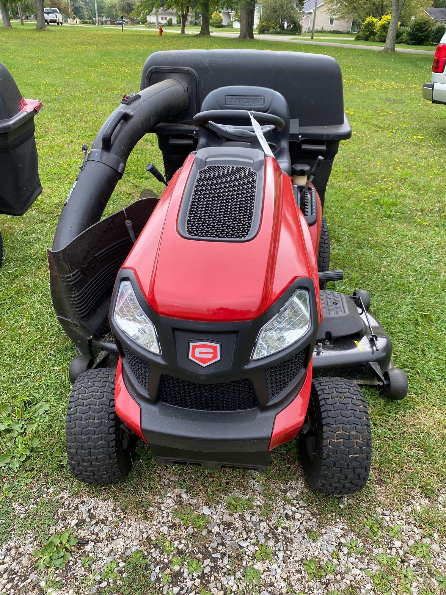 Craftsman T3500 Riding Mower with Bagger