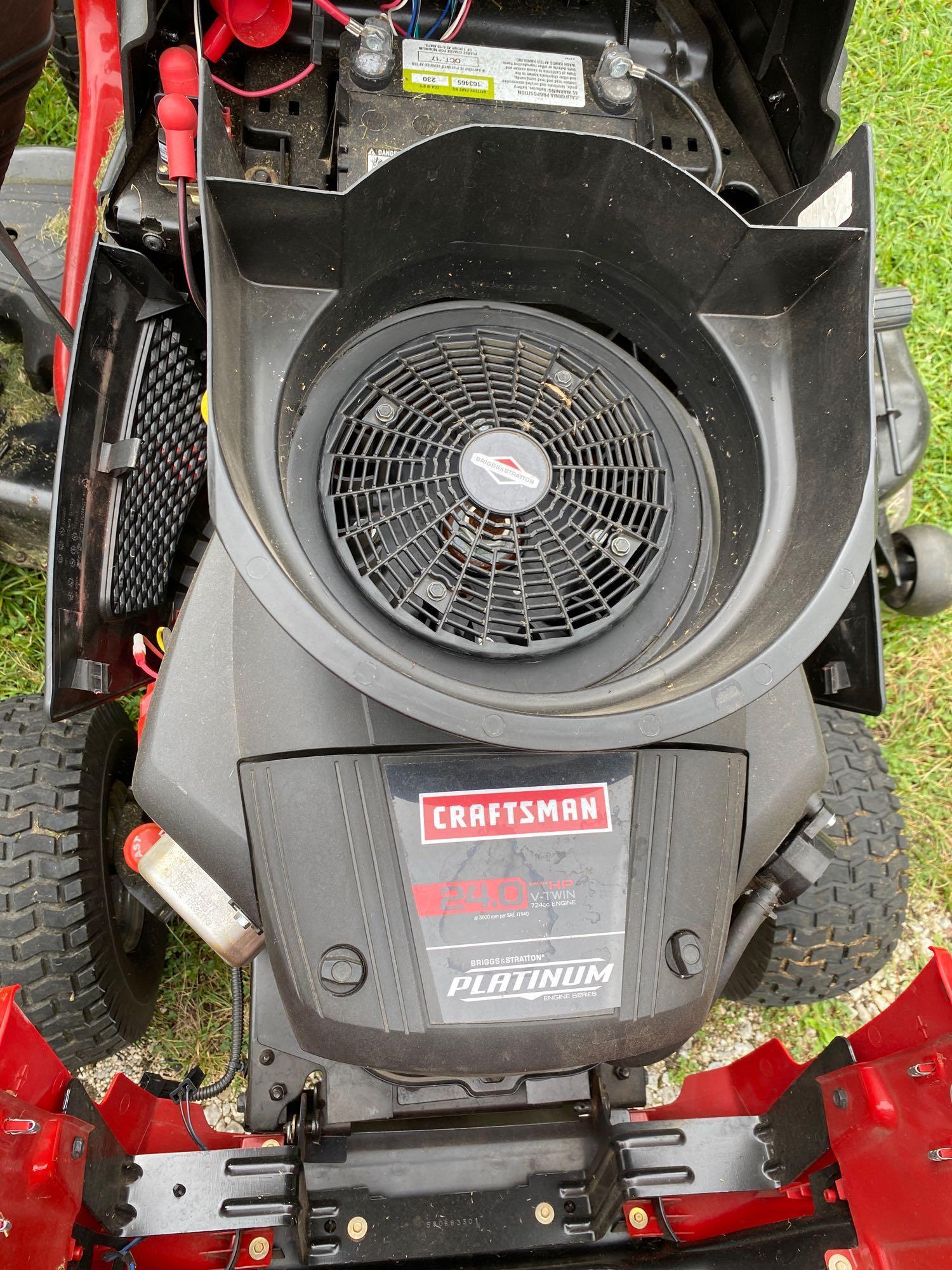 Craftsman T3500 Riding Mower with Bagger