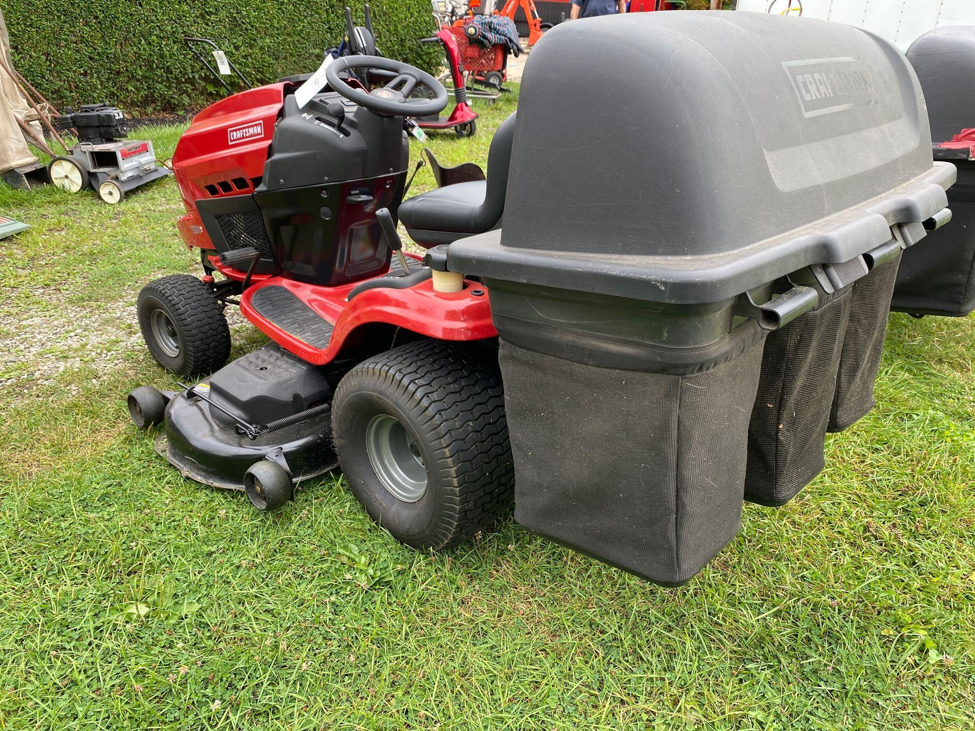 Craftsman T3500 Riding Mower with Bagger