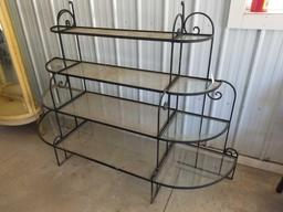 Wrought iron plant rack