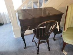 3/4 size spinet desk with chair