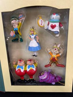 Walt Disney Ornament Sets, Alice in Wonderland & Cinderella