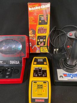 Vintage Handheld Video Games, Epoch Electronic Dracula Game, Electronic Basketball