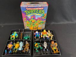 Teenage Mutant Ninja Turtles Figures and Case