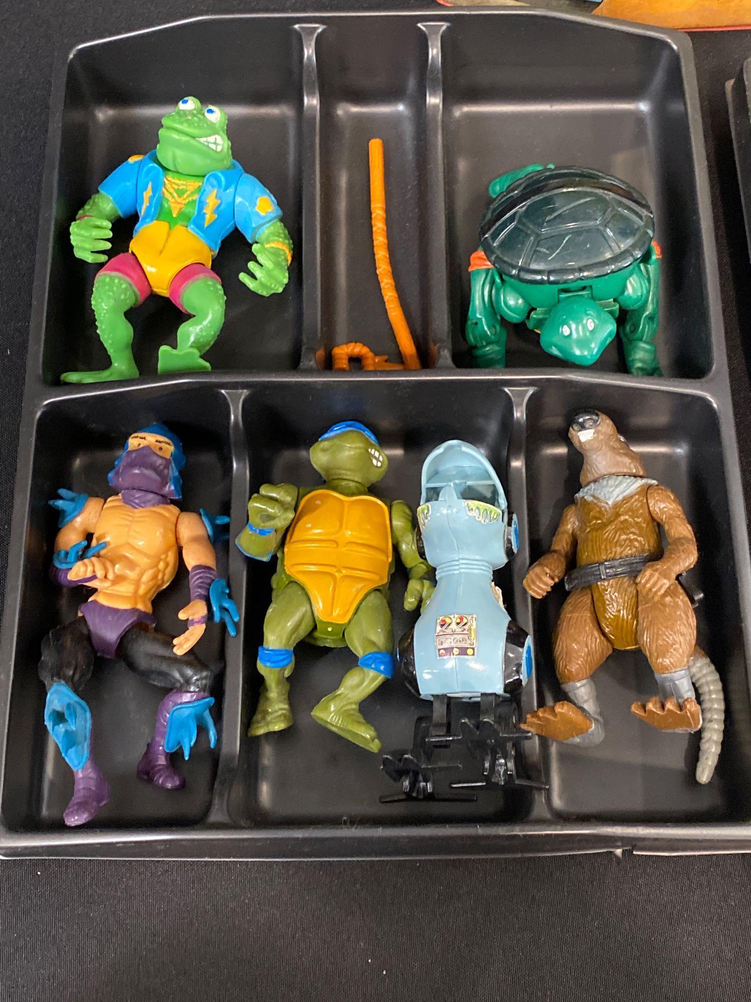 Teenage Mutant Ninja Turtles Figures and Case