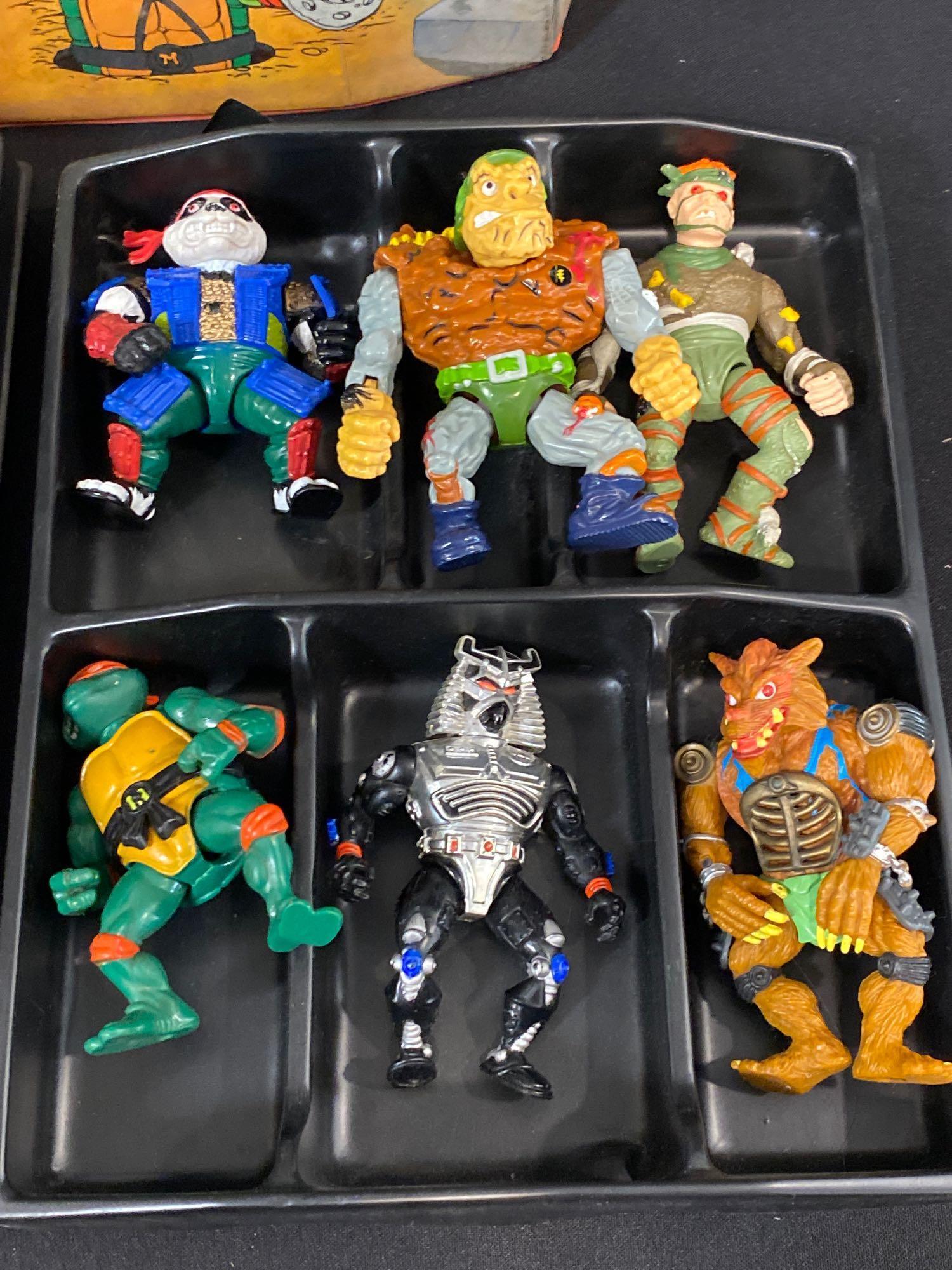 Teenage Mutant Ninja Turtles Figures and Case