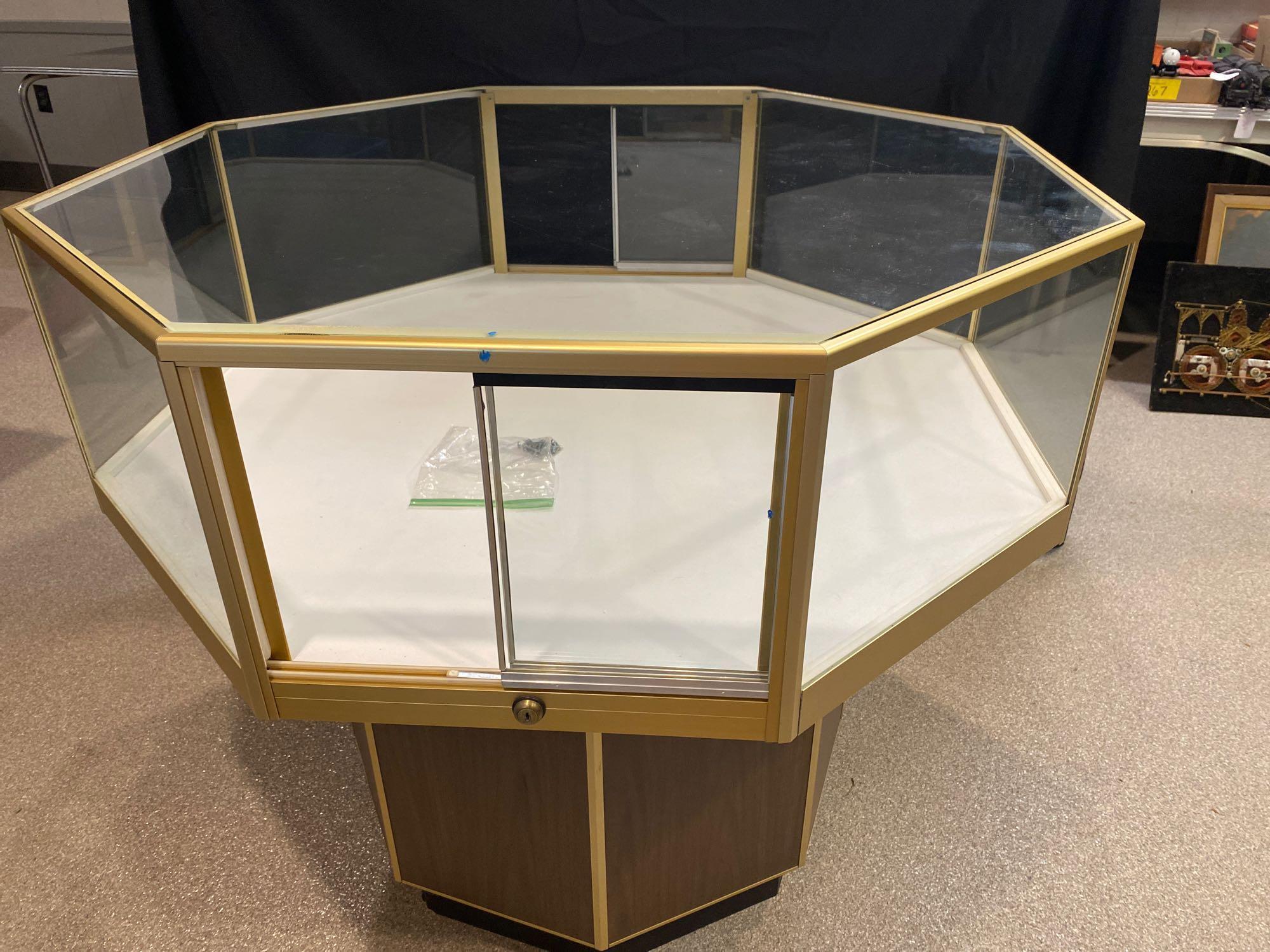 Castle Showcase Company Octagon Glass Display Case