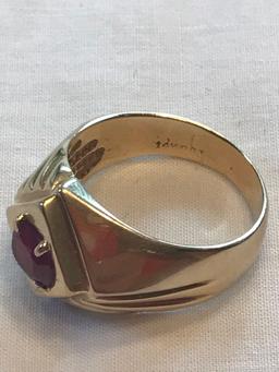 14K gold men's ring