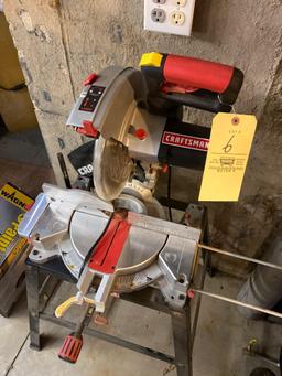 Craftsman power miter saw on stand - 10inch