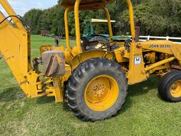 John Deere 302-A backhoe, diesel, rops,