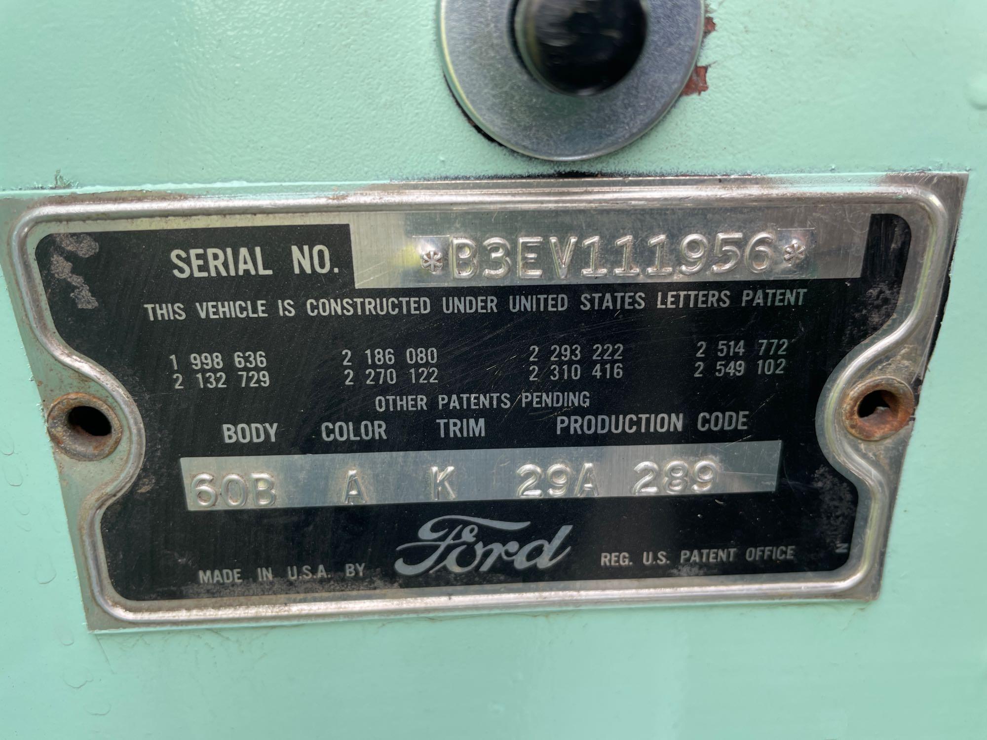 1953 Ford crestline, 2 door, 4 speed on column,