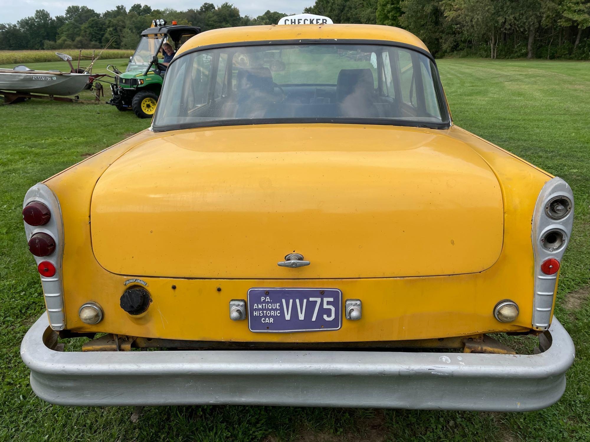 1981 marathon checker cab, strait 6 eng. auto trans.